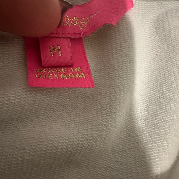 Lilly Pulitzer White Garment with Pink Label - Picture 3 of 9